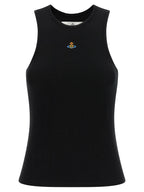 Vivienne Westwood Black Cotton Sleeveles T-Shirt