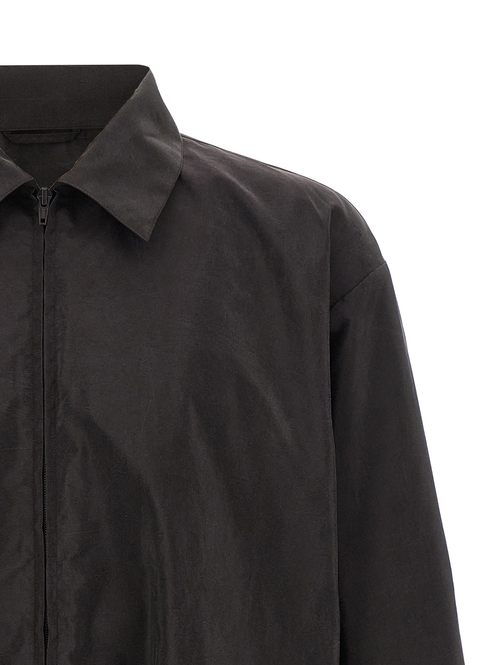 SSSTEIN Brown Silk Shell Jacket