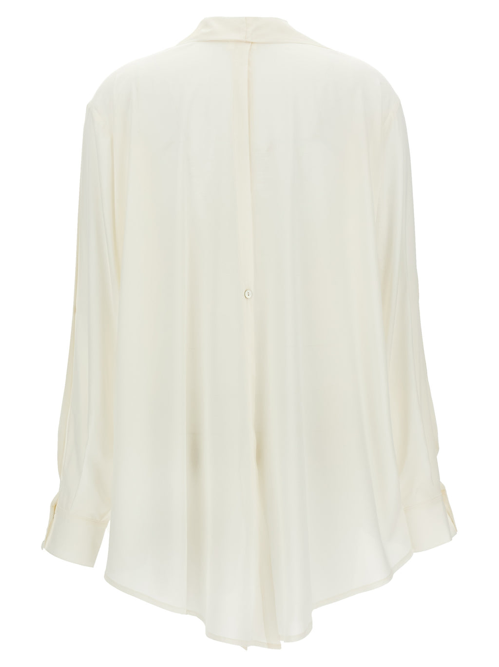 DI.LA3 PARI' White Silk Blouse