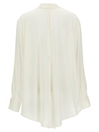 DI.LA3 PARI' White Silk Blouse