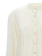 DI.LA3 PARI' White Silk Blouse