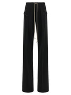 Rick Owens Black Viscose Casual Pants
