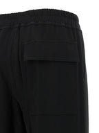 Rick Owens Black Viscose Casual Pants