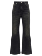 Haikure Black Cotton Flared Jeans