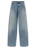 Haikure Blue Cotton Relaxed Fit Jeans