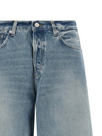 Haikure Blue Cotton Relaxed Fit Jeans