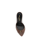 Brown Calf Leather Bos Taurus High Heel Pumps