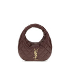Saint Laurent Brown Lamb Ovis Aries Aries Handbag
