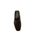 Herbert Levine Brown Calf Leather Bos Taurus Slip-On Loafers