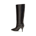 Herbert Levine Brown Calf Leather Bos Taurus Boots