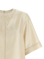 Loulou De Saison Beige Silk Blouse