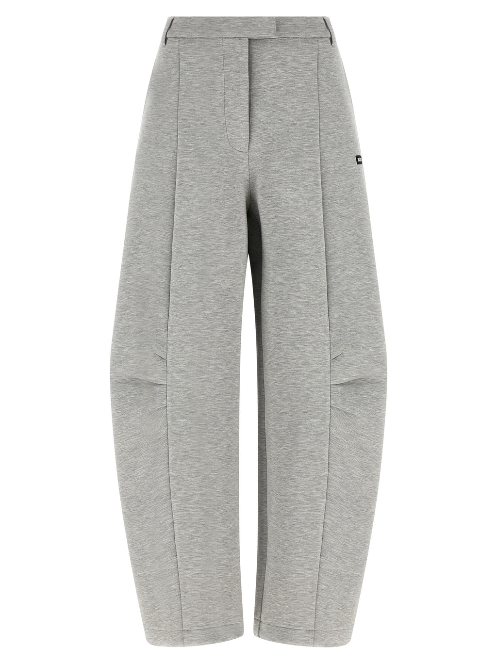Gray Viscose Cargo Pants