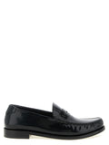 Black Calfskin Slip-On Loafers
