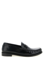 Black Calfskin Slip-On Loafers