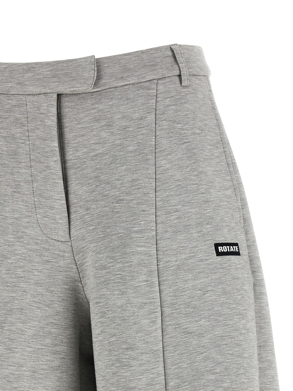 Gray Viscose Cargo Pants