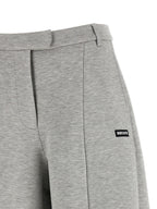 Gray Viscose Cargo Pants