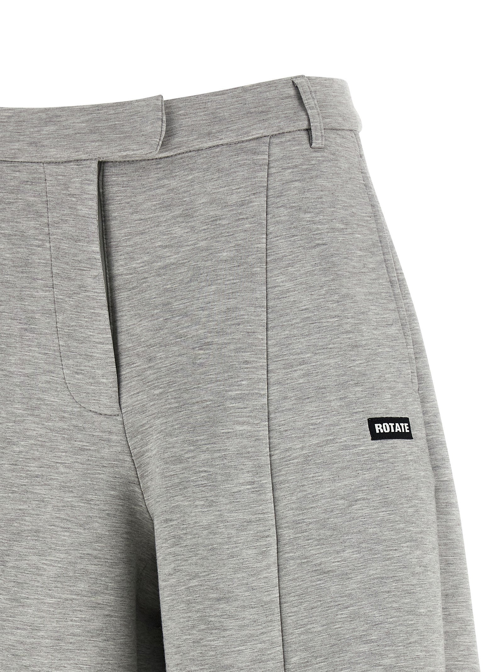 Gray Viscose Cargo Pants