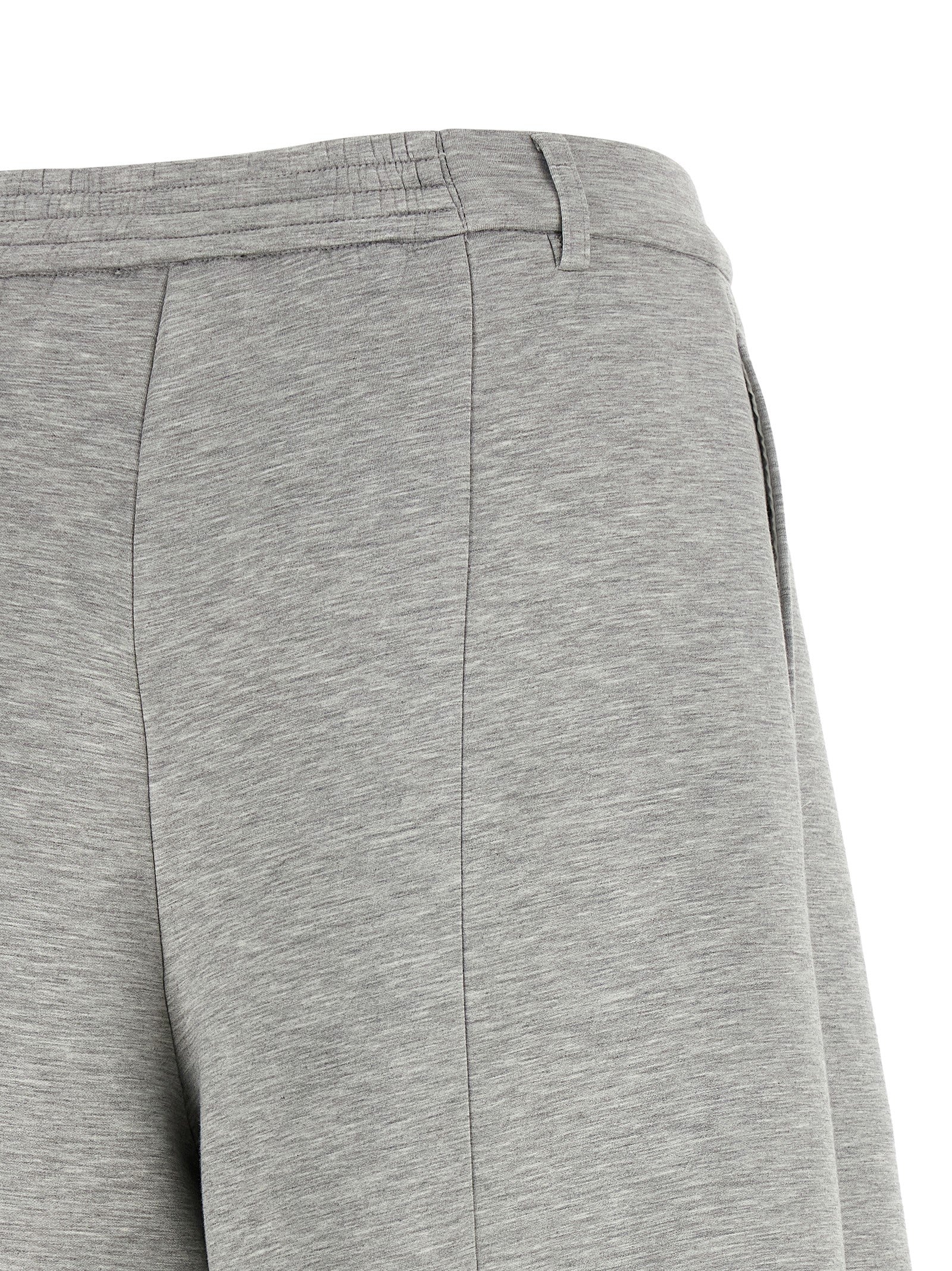 Gray Viscose Cargo Pants