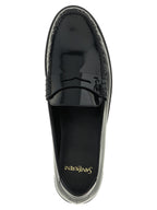 Black Calfskin Slip-On Loafers