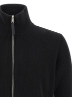 Black Cotton Cardigan