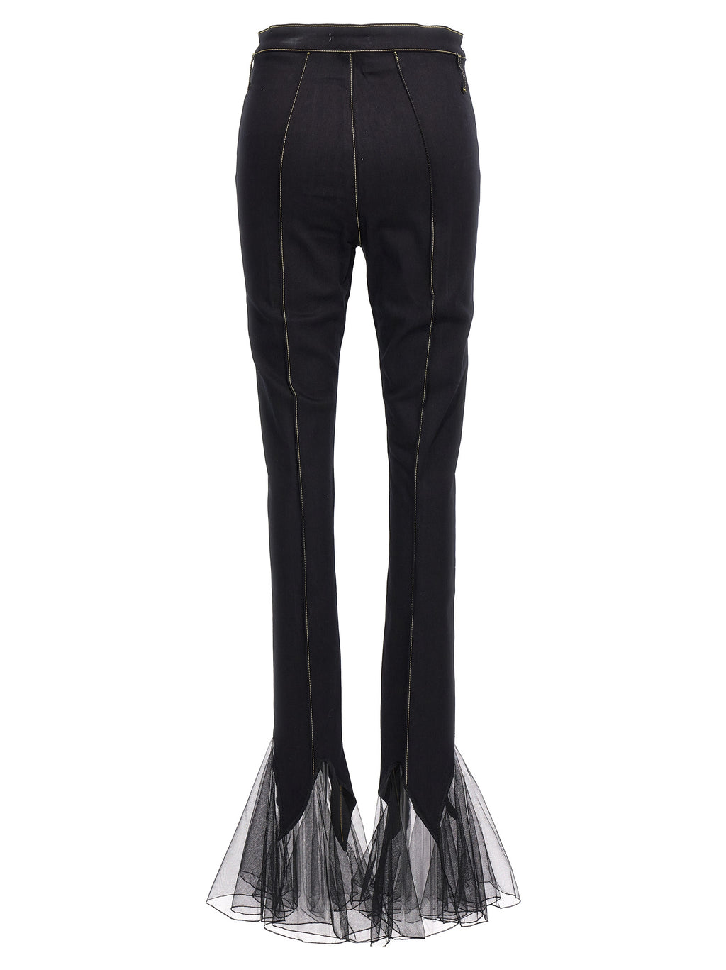 Nensi Dojaka Black Cotton Slim Fit Jeans