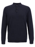 ZANONE Blue Virgin Wool Polo Shirt