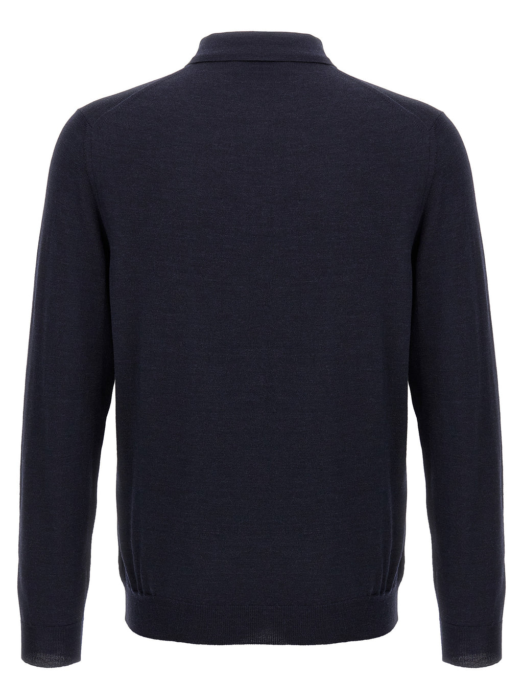 ZANONE Blue Virgin Wool Polo Shirt