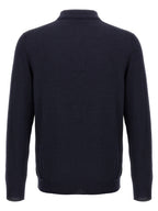 ZANONE Blue Virgin Wool Polo Shirt