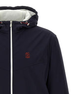Brunello Cucinelli Blue Polyamide Shell Jacket
