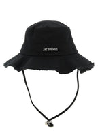 Jacquemus Black Cotton Bucket Hat
