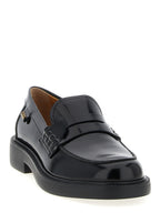 Tod's Black Calfskin Slip-On Loafers
