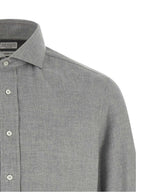 Brunello Cucinelli Gray Cotton Blouse