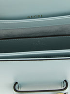 Gucci Blue Calfskin Shoulder Bag