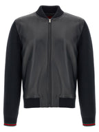 Blue Lamb Leather Leather Jacket