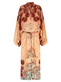 F.R.S. - FOR RESTLESS SLEEPERS Multicolor Silk Long Dress