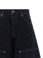 Haikure Blue Cotton Bermuda Shorts