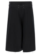 Maison Margiela Black Cotton Bermuda Shorts