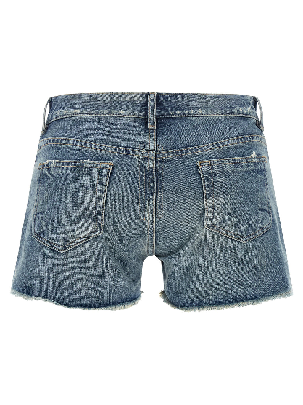 DRKSHDW Blue Cotton Bermuda Shorts