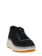 Chloé Bicolor Polyester Athletic Sneakers