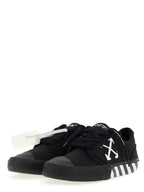Off-White Bicolor Cotton Low Top Sneakers