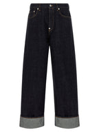 Kenzo Blue Cotton Straight-Leg Jeans