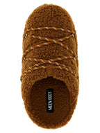 Moon Boot Brown Polyester Slippers