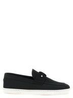 Christian Louboutin Black Calfskin Slip-On Loafers