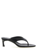 ROTATE BIRGER CHRISTENSEN Black Calfskin Flip-Flop Sandals