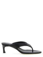 ROTATE BIRGER CHRISTENSEN Black Calfskin Flip-Flop Sandals