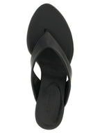 ROTATE BIRGER CHRISTENSEN Black Calfskin Flip-Flop Sandals