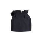 Black Wool Oves Aries Mini Skirt