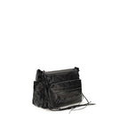 Balenciaga Black Lamb Ovis Aries Aries Shoulder Bag
