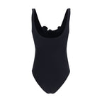 Black Polyamide One-Piece Swimsuit