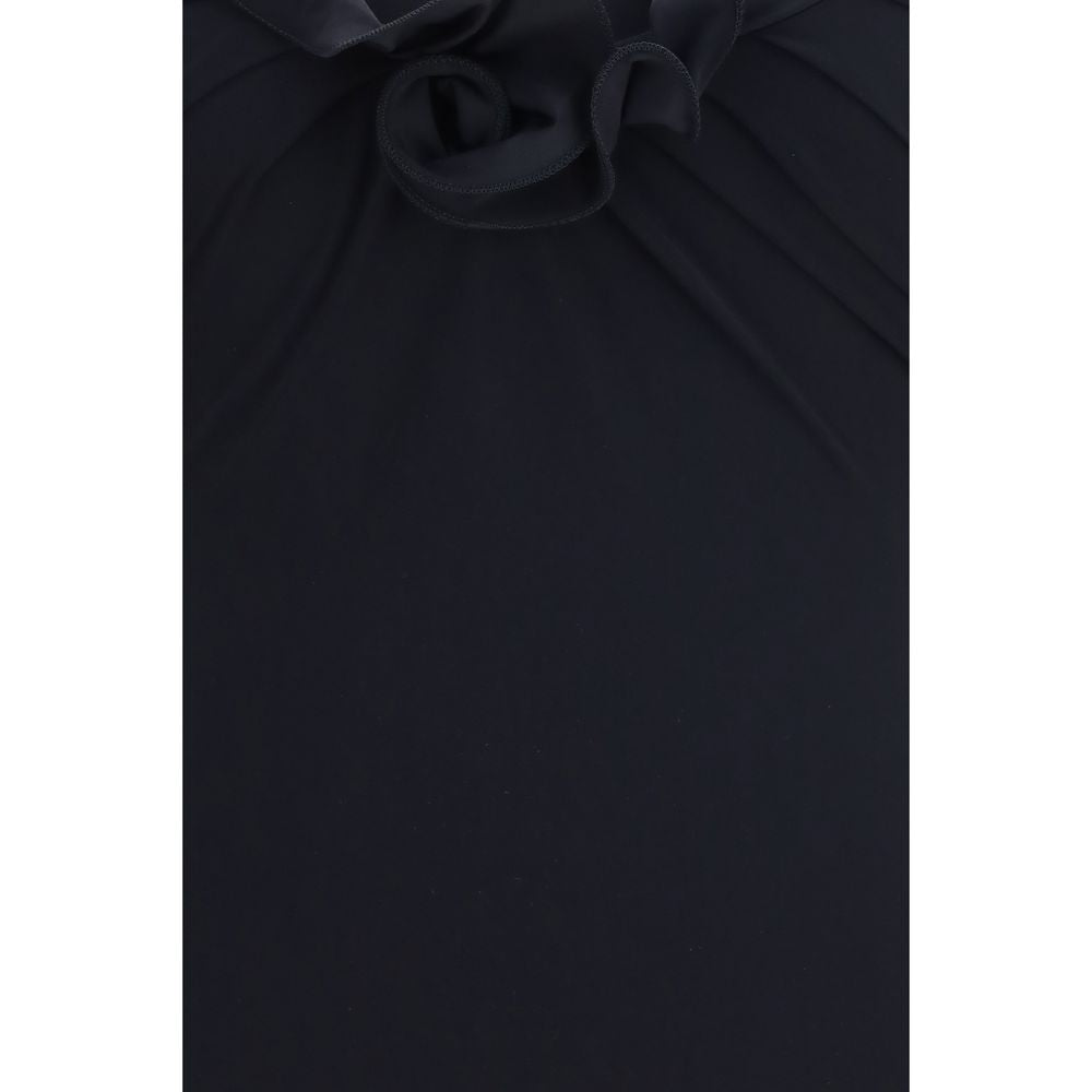 Black Polyamide One-Piece Swimsuit